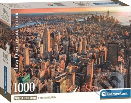 Puzzle: Puzzle New York: Pohled na Manhattan 1000 dílků (Clementoni). Clementoni, 2026 Puzzle: Puzzle New York: Pohled na Manhattan 1000 dílků (Clementoni). Clementoni, 2026