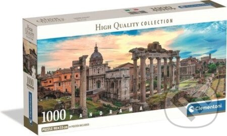 Puzzle: Panoramatické puzzle Soumrak nad věčným městem 1000 dílků (Clementoni). Clementoni, 2026 Puzzle: Panoramatické puzzle Soumrak nad věčným městem 1000 dílků (Clementoni). Clementoni, 2026
