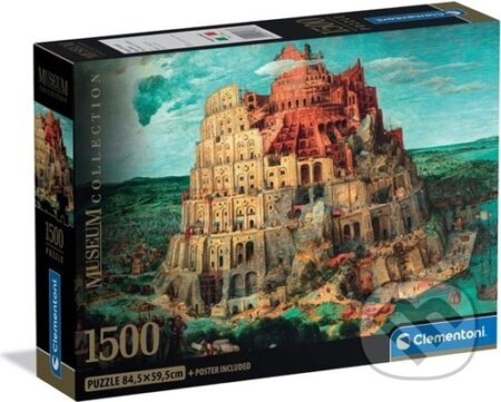 Puzzle: Puzzle Babylonská věž 1500 dílků (Clementoni). Clementoni, 2026 Puzzle: Puzzle Babylonská věž 1500 dílků (Clementoni). Clementoni, 2026