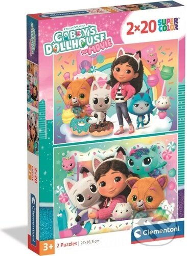 Puzzle: Puzzle Gábinin kouzelný domek 2x20 dílků (Clementoni). Clementoni, 2026 Puzzle: Puzzle Gábinin kouzelný domek 2x20 dílků (Clementoni). Clementoni, 2026
