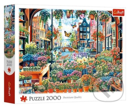 Puzzle: Puzzle Květinářství v Amsterdamu 2000 dílků (Trefl). Trefl, 2026 Puzzle: Puzzle Květinářství v Amsterdamu 2000 dílků (Trefl). Trefl, 2026