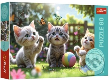 Puzzle: Puzzle Tři koťátka 60 dílků (Trefl). Trefl, 2026 Puzzle: Puzzle Tři koťátka 60 dílků (Trefl). Trefl, 2026