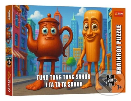 Puzzle: Puzzle Brainrot: Tung Tung Sahur 200 dílků (Trefl). Trefl, 2026 Puzzle: Puzzle Brainrot: Tung Tung Sahur 200 dílků (Trefl). Trefl, 2026