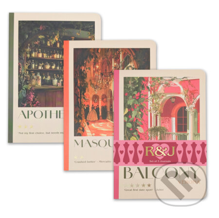 The Reading Room - Romeo a Júlia - sada 3 zápisníkov (Dickson Consulting and Design). Dickson Consulting and Design, 2026 The Reading Room - Romeo a Júlia - sada 3 zápisníkov (Dickson Consulting and Design). Dickson Consulting and Design, 2026