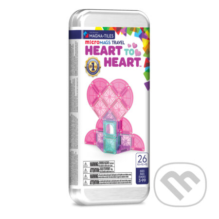 Společenská hra: Magnetická stavebnica microMAGS Heart to Heart Travel Set 26 dielov (Magna-Tiles). Magna-Tiles, 2025 Společenská hra: Magnetická stavebnica microMAGS Heart to Heart Travel Set 26 dielov (Magna-Tiles). Magna-Tiles, 2025