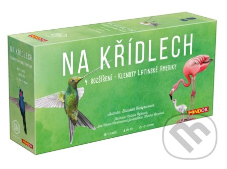 Společenská hra: Na křídlech - Klenoty Latinské Ameriky (rozšírenie) (Elizabeth Hargrave). Mindok, 2026 Společenská hra: Na křídlech - Klenoty Latinské Ameriky (rozšírenie) (Elizabeth Hargrave). Mindok, 2026