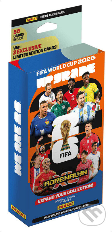 Spoločenská hra: Panini FIFA World Cup 2026 Adrenalyn Upgrade Set ( Panini Group). Panini Group, 2026 Spoločenská hra: Panini FIFA World Cup 2026 Adrenalyn Upgrade Set ( Panini Group). Panini Group, 2026