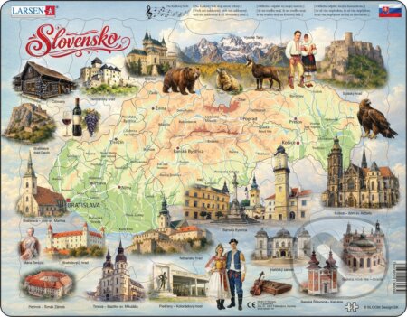 Puzzle: Mapa Slovenska (REI162) (Larsen). Larsen, 2026 Puzzle: Mapa Slovenska (REI162) (Larsen). Larsen, 2026
