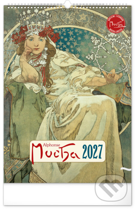 NOTIQUE Nástenný kalendár Alphonse Mucha 2027 (Notique). Notique, 2026 NOTIQUE Nástenný kalendár Alphonse Mucha 2027 (Notique). Notique, 2026