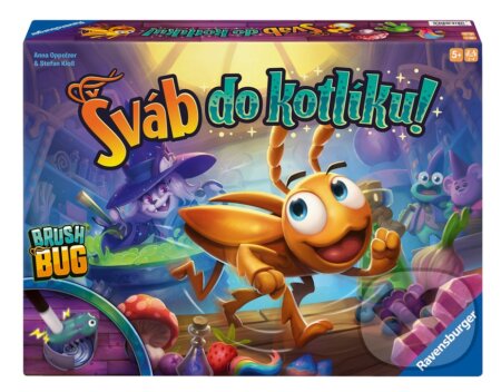 Společenská hra: Šváb do kotlíku! (Anna Opolzer a Stefan Kloß). Ravensburger, 2026 Společenská hra: Šváb do kotlíku! (Anna Opolzer a Stefan Kloß). Ravensburger, 2026