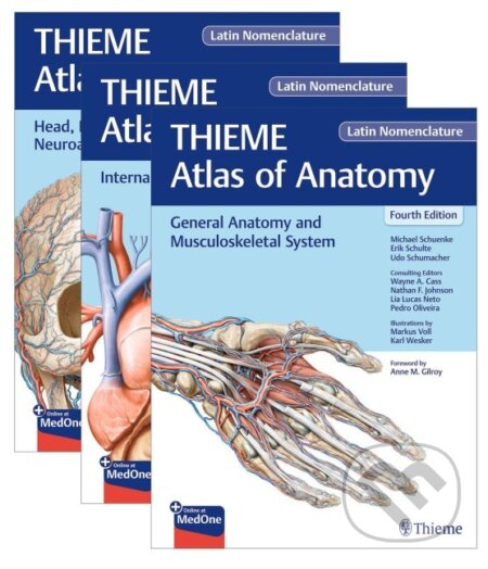 Kniha: THIEME Atlas of Anatomy, Latin Nomenclature, Three Volume Set, Fourth Edition (Michael Schuenke). Thieme Medical Publishers, 2025 Kniha: THIEME Atlas of Anatomy, Latin Nomenclature, Three Volume Set, Fourth Edition (Michael Schuenke). Thieme Medical Publishers, 2025