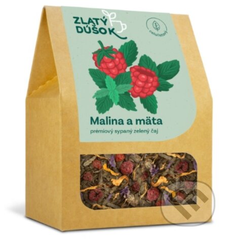 Kávy a čaje: Zlatý Dúšok - Malina a mäta (Zlaté Zrnko). Zlaté Zrnko Kávy a čaje: Zlatý Dúšok - Malina a mäta (Zlaté Zrnko). Zlaté Zrnko