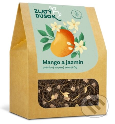 Kávy a čaje: Zlatý Dúšok - Mango a Jasmín (Zlaté Zrnko). Zlaté Zrnko Kávy a čaje: Zlatý Dúšok - Mango a Jasmín (Zlaté Zrnko). Zlaté Zrnko