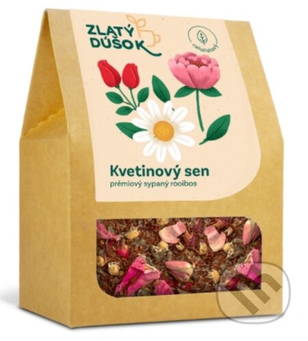 Kávy a čaje: Zlatý Dúšok - Kvetinový sen (Zlaté Zrnko). Zlaté Zrnko Kávy a čaje: Zlatý Dúšok - Kvetinový sen (Zlaté Zrnko). Zlaté Zrnko