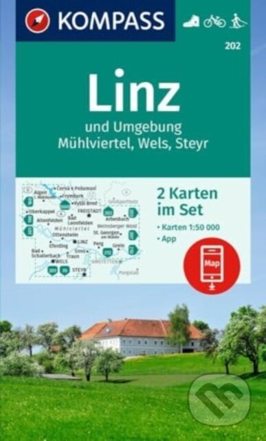 202 Linz und Umgebung, Mühlviertel, Wels, Steyr 1: 50 000 (Kompass). Kompass, 2025 202 Linz und Umgebung, Mühlviertel, Wels, Steyr 1: 50 000 (Kompass). Kompass, 2025