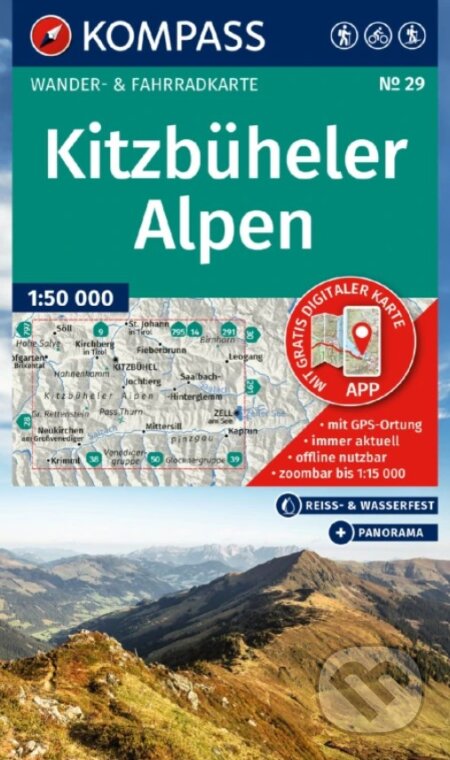 29 Kitzbüheler Alpen 1: 50 000 (Kompass). Kompass, 2025 29 Kitzbüheler Alpen 1: 50 000 (Kompass). Kompass, 2025