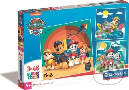 Puzzle: Puzzle Tlapková Patrola 3x48 dílků (Clementoni). Clementoni, 2026 Puzzle: Puzzle Tlapková Patrola 3x48 dílků (Clementoni). Clementoni, 2026