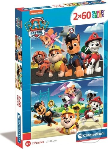 Puzzle: Puzzle Tlapková patrola 2x60 dílků (2023) (Clementoni). Clementoni, 2026 Puzzle: Puzzle Tlapková patrola 2x60 dílků (2023) (Clementoni). Clementoni, 2026