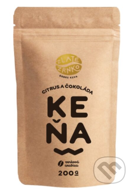 Kávy a čaje: Keňa “Citrus a čokoláda” (Zlaté Zrnko). Zlaté Zrnko Kávy a čaje: Keňa “Citrus a čokoláda” (Zlaté Zrnko). Zlaté Zrnko