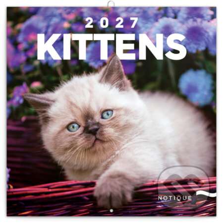 NOTIQUE Nástenný poznámkový kalendár Kittens (Mačiatka) 2027 (Notique). Notique, 2026 NOTIQUE Nástenný poznámkový kalendár Kittens (Mačiatka) 2027 (Notique). Notique, 2026