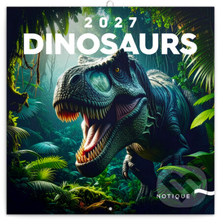 NOTIQUE Nástenný poznámkový kalendár Dinosaurs 2027 (Notique). Notique, 2026 NOTIQUE Nástenný poznámkový kalendár Dinosaurs 2027 (Notique). Notique, 2026