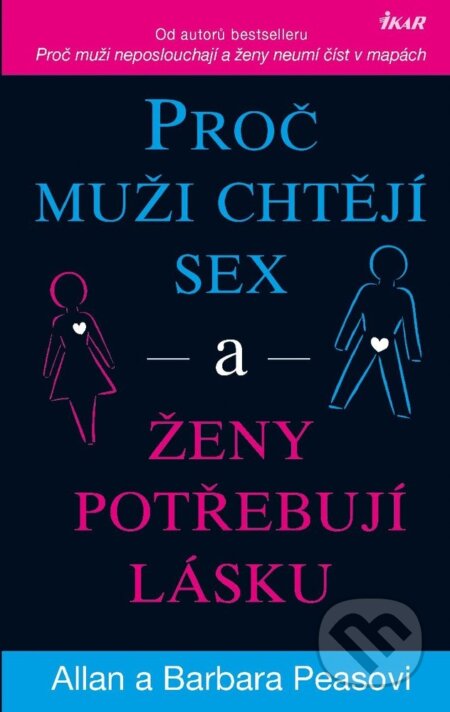 E-kniha: Proč muži chtějí sex a ženy potřebují lásku (Allan Pease a Barbara Pease). Pragma, 2026 E-kniha: Proč muži chtějí sex a ženy potřebují lásku (Allan Pease a Barbara Pease). Pragma, 2026