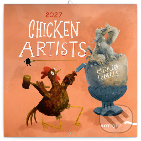 NOTIQUE Nástenný poznámkový kalendár Chicken Artists 2027 (Notique). Notique, 2026 NOTIQUE Nástenný poznámkový kalendár Chicken Artists 2027 (Notique). Notique, 2026