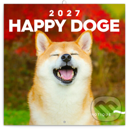 NOTIQUE Nástenný poznámkový kalendár Happy Doge 2027 (Notique). Notique, 2026 NOTIQUE Nástenný poznámkový kalendár Happy Doge 2027 (Notique). Notique, 2026