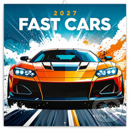 NOTIQUE Nástenný poznámkový kalendár Fast Cars 2027 (Notique). Notique, 2026 NOTIQUE Nástenný poznámkový kalendár Fast Cars 2027 (Notique). Notique, 2026