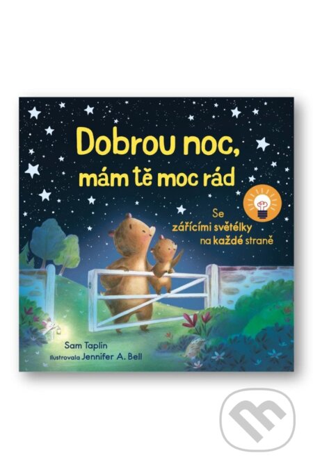 Kniha: Dobrou noc, mám tě moc rád (Sam Taplin). Svojtka&Co., 2026 Kniha: Dobrou noc, mám tě moc rád (Sam Taplin). Svojtka&Co., 2026