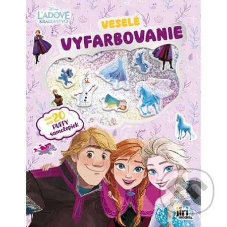 Veselé vyfarbovanie so super samolepkami: Ľadové kráľovstvo (neuvedený autor). Jiri Models SK, 2026 Veselé vyfarbovanie so super samolepkami: Ľadové kráľovstvo (neuvedený autor). Jiri Models SK, 2026