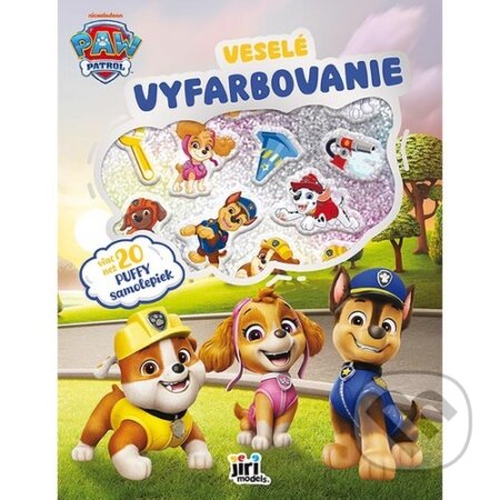 Kniha: Veselé vyfarbovanie so super samolepkami Labková patrola (neuvedený autor). Jiri Models SK, 2026 Kniha: Veselé vyfarbovanie so super samolepkami Labková patrola (neuvedený autor). Jiri Models SK, 2026