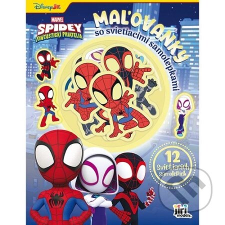 Maľovanky so svietiacimi samolepkami: Spidey (Jiri Models SK). Jiri Models SK, 2026 Maľovanky so svietiacimi samolepkami: Spidey (Jiri Models SK). Jiri Models SK, 2026