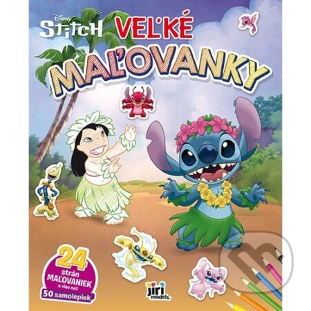 Kniha: Veľké maľovanky Lilo & Stitch (Jiri Models SK). Jiri Models SK, 2026 Kniha: Veľké maľovanky Lilo & Stitch (Jiri Models SK). Jiri Models SK, 2026