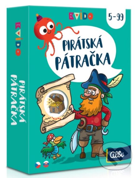 Společenská hra: Kvído: Pirátská pátračka (Albi). Albi, 2026 Společenská hra: Kvído: Pirátská pátračka (Albi). Albi, 2026