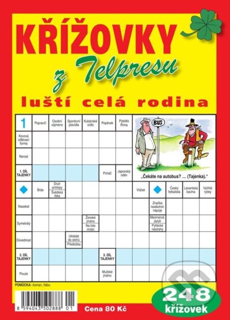 Křížovky z Telpresu luští celá rodina - 248 křížovek 1/2026 (Telpres). Telpres, 2026 Křížovky z Telpresu luští celá rodina - 248 křížovek 1/2026 (Telpres). Telpres, 2026