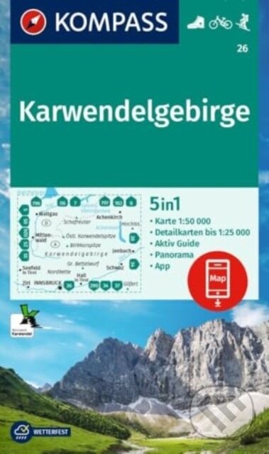 26 Karwendelgebirge 1: 50 000 (Kompass). Kompass, 2024 26 Karwendelgebirge 1: 50 000 (Kompass). Kompass, 2024