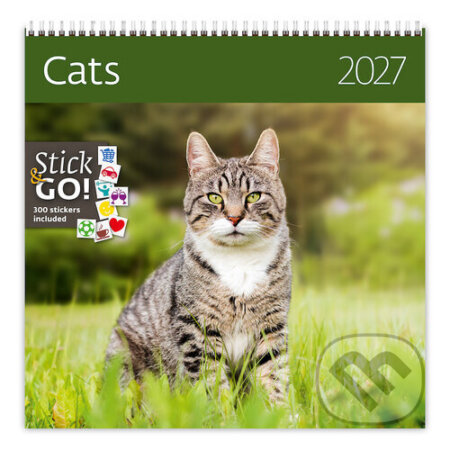 Rodinný nástěnný plánovací kalendář Cats 2027 (Helma). Helma, 2026 Rodinný nástěnný plánovací kalendář Cats 2027 (Helma). Helma, 2026