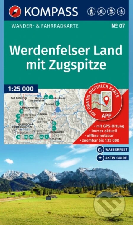 07 Werdenfelser Land mit Zugspitze 1: 25 000 (Kompass). Kompass, 2025 07 Werdenfelser Land mit Zugspitze 1: 25 000 (Kompass). Kompass, 2025