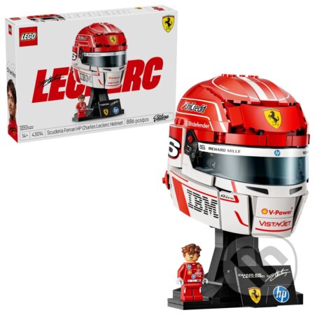 Spoločenská hra: LEGO® Editions 43014 Prilba Charles Leclerc zo Scuderia Ferrari HP (LEGO). LEGO, 2026 Spoločenská hra: LEGO® Editions 43014 Prilba Charles Leclerc zo Scuderia Ferrari HP (LEGO). LEGO, 2026