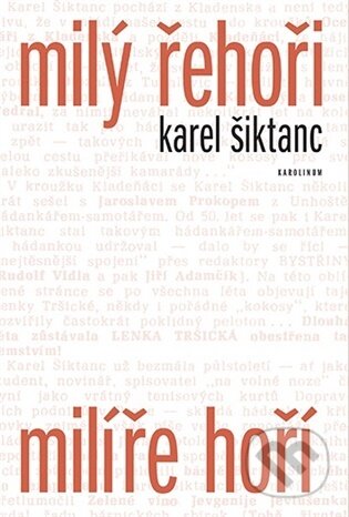 Kniha: Milý Řehoři, milíře hoří (Karel Šiktanc). Karolinum, 2026 Kniha: Milý Řehoři, milíře hoří (Karel Šiktanc). Karolinum, 2026
