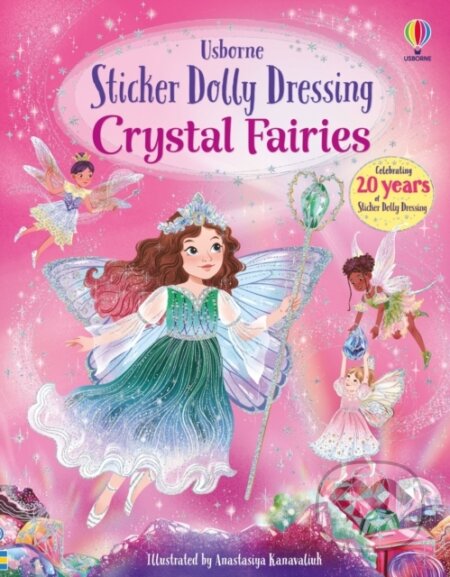 Kniha: Sticker Dolly Dressing Crystal Fairies (Fiona Watt). Usborne, 2026 Kniha: Sticker Dolly Dressing Crystal Fairies (Fiona Watt). Usborne, 2026