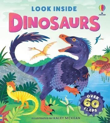 Kniha: Look Inside Dinosaurs (Kaley McKean). Usborne, 2026 Kniha: Look Inside Dinosaurs (Kaley McKean). Usborne, 2026
