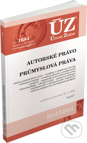 Kniha: ÚZ 1684 - Autorské právo, Průmyslová práva (Sagit). Sagit, 2026 Kniha: ÚZ 1684 - Autorské právo, Průmyslová práva (Sagit). Sagit, 2026