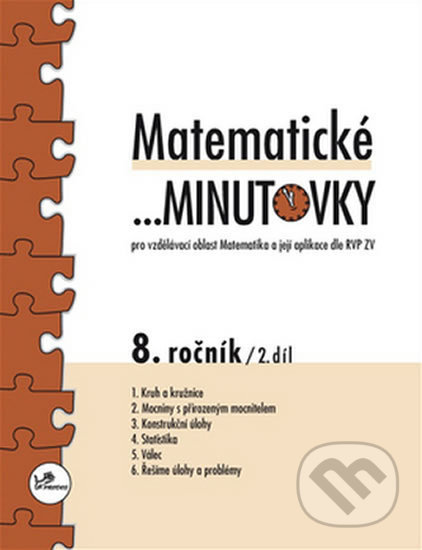 Kniha: Matematické minutovky 8. ročník / 2. díl (Miroslav Hricz). Prodos, 2013 Kniha: Matematické minutovky 8. ročník / 2. díl (Miroslav Hricz). Prodos, 2013
