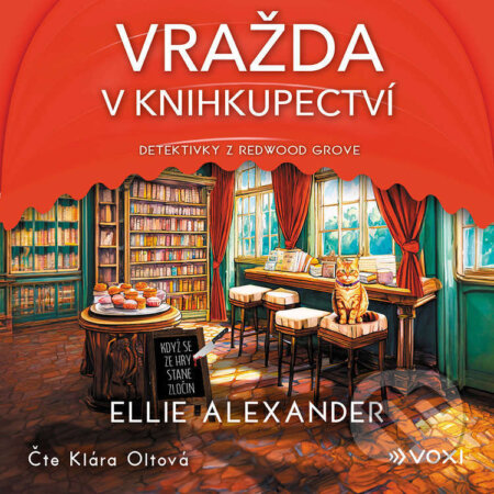Audiokniha: Vražda v knihkupectví (Ellie Alexander). Voxi, 2026 Audiokniha: Vražda v knihkupectví (Ellie Alexander). Voxi, 2026