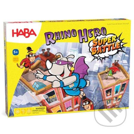 Spoločenská hra: Haba Spoločenská hra pre deti Rhino Hero Super Battle 5+ (Haba). Haba, 2025 Spoločenská hra: Haba Spoločenská hra pre deti Rhino Hero Super Battle 5+ (Haba). Haba, 2025