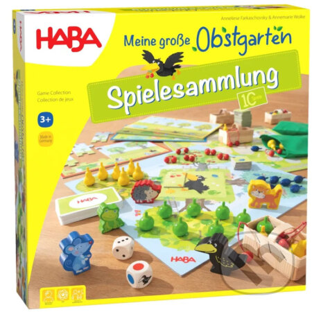 Spoločenská hra: Haba Ovocný sad - veľká súprava hier (Haba). Haba, 2025 Spoločenská hra: Haba Ovocný sad - veľká súprava hier (Haba). Haba, 2025
