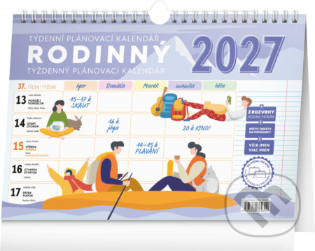 NOTIQUE Týždenný rodinný plánovací kalendár 2027 (Notique). Notique, 2026 NOTIQUE Týždenný rodinný plánovací kalendár 2027 (Notique). Notique, 2026