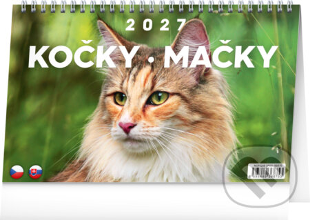 NOTIQUE Stolní kalendář Kočky / stolový kalendár Mačky 2027 (Notique). Notique, 2026 NOTIQUE Stolní kalendář Kočky / stolový kalendár Mačky 2027 (Notique). Notique, 2026
